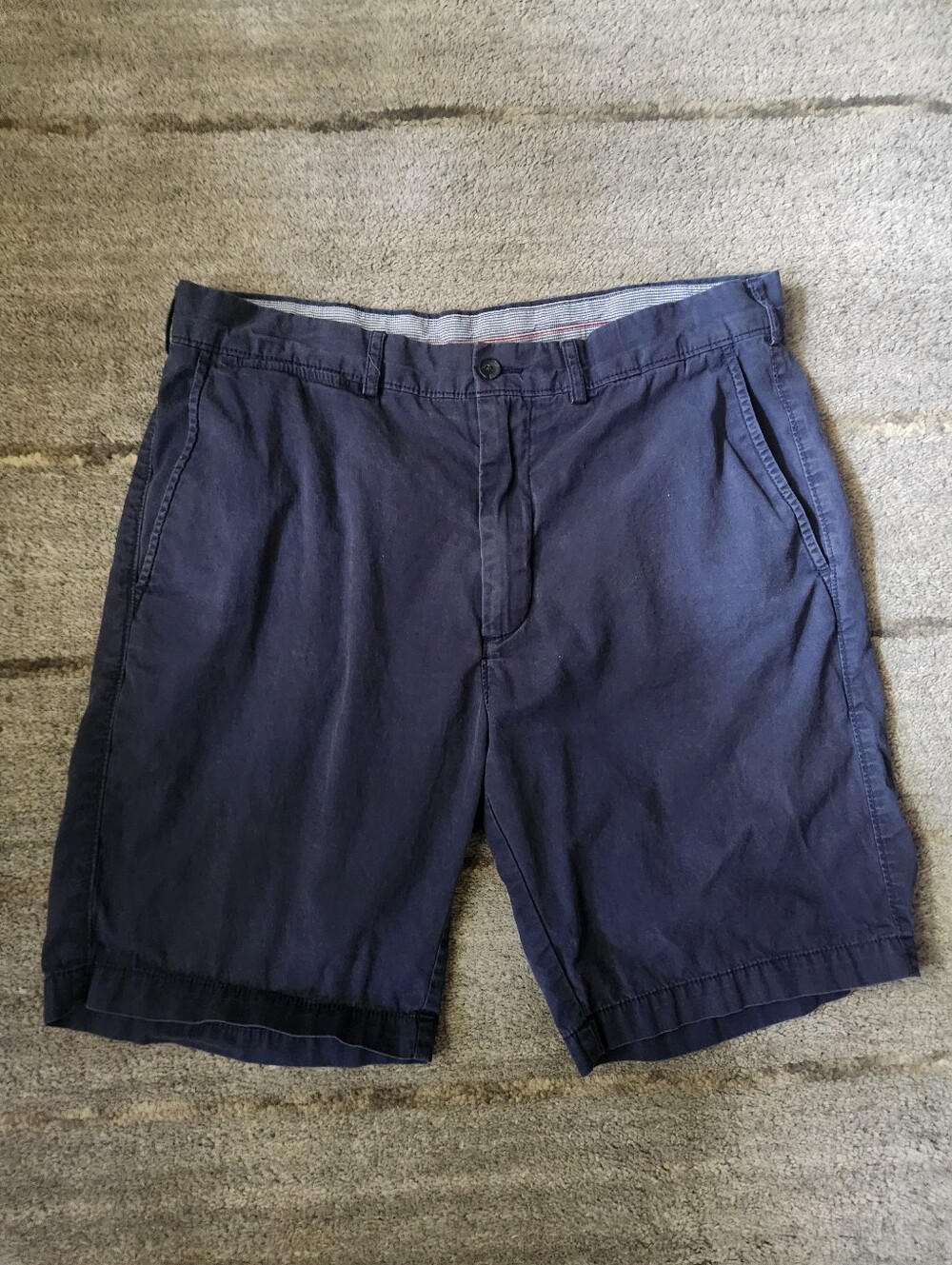 Cremieux Navy Flat Front Shorts